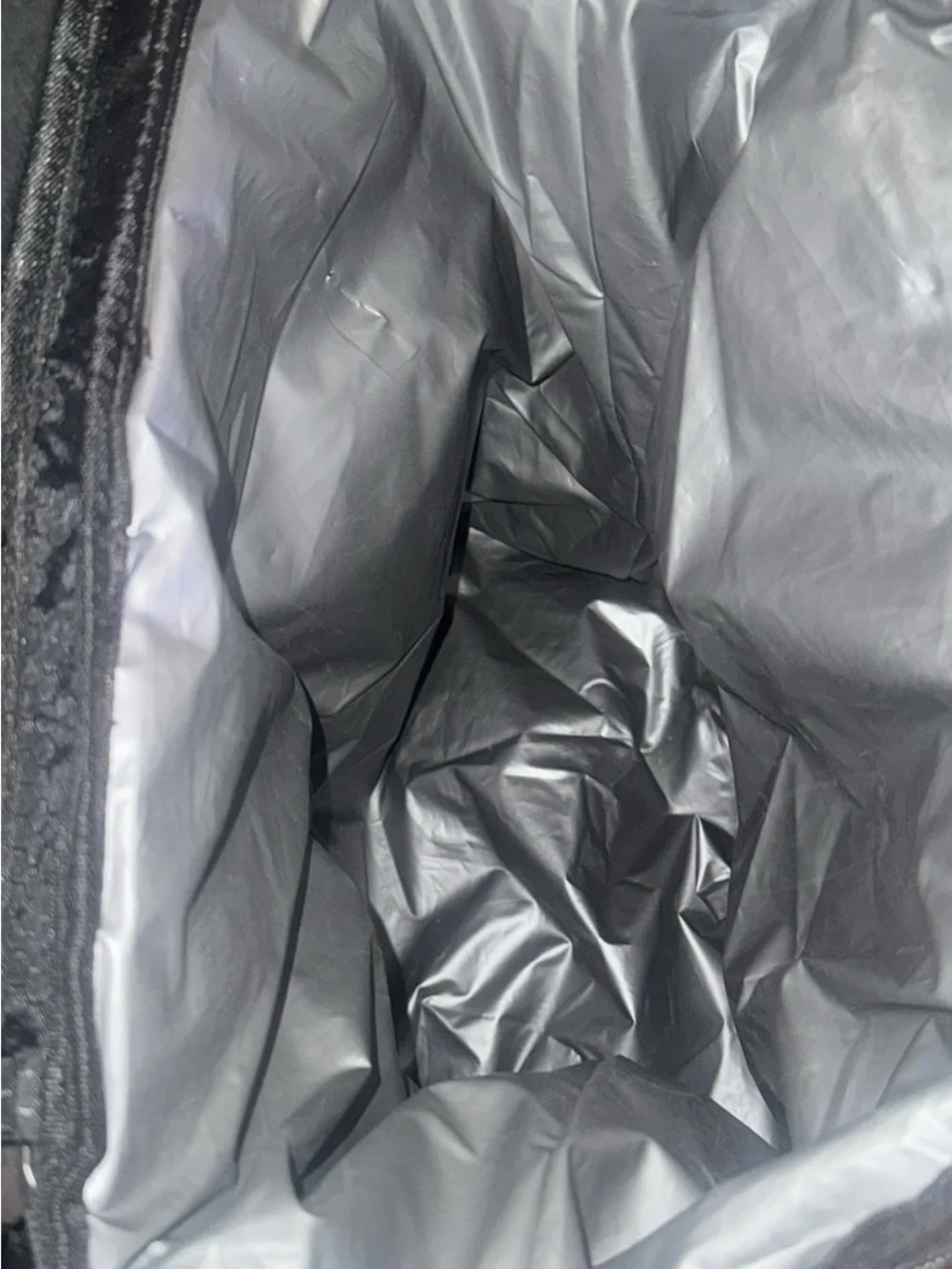 Reflective Black Backpack with Front Bungee